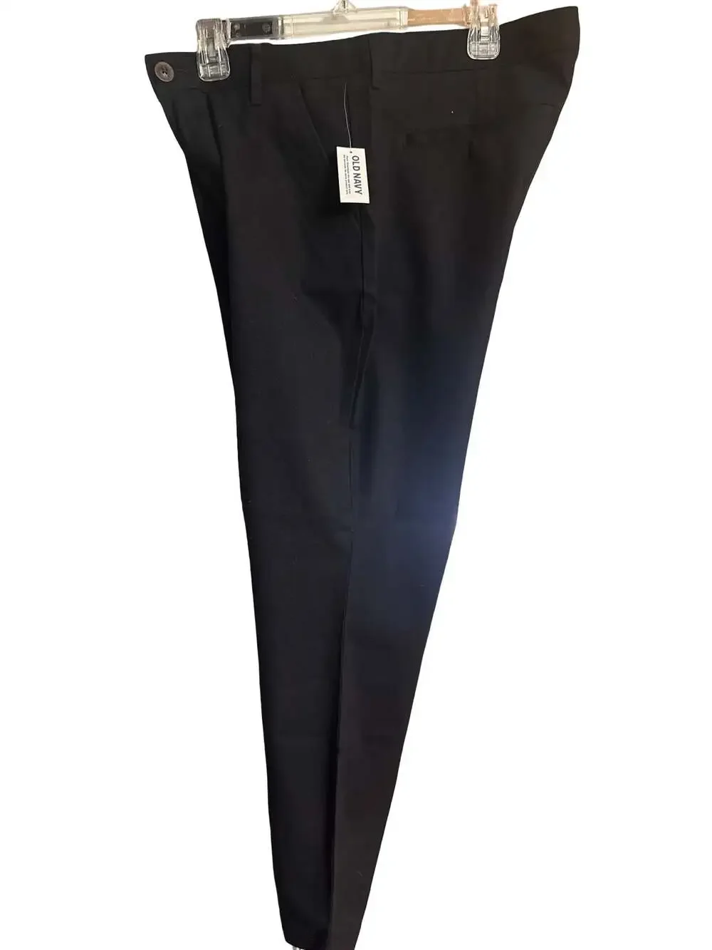 Old Navy Girls High-Rise Skinny Adjustable Waist Dress Pants, Black, Size 12 Pet